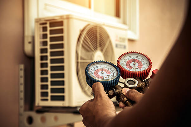 Professional Ductwork Repair technician working in Braintree, MA